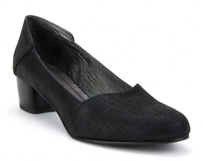 Filippo 329 Čierne plátenné topánky